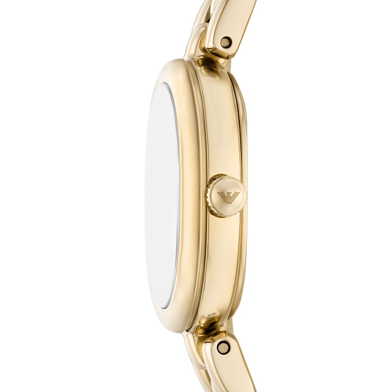 Main Image 3 of Ladies' Emporio Armani Gold-Tone IP Stainless Steel Watch with Mother-of-Pearl Dial (Model: AR11721)
