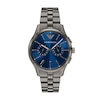 Thumbnail Image 1 of Men's Emporio Armani Gray Ion-Plated Stainless Steel Chronograph Watch with Navy Blue Dial (Model: AR11729)