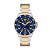 Thumbnail Image 1 of Men's Emporio Armani World Explorer Solar-Powered Two-Tone IP Stainless Steel Watch with Navy Blue Dial (Model: AR11738)
