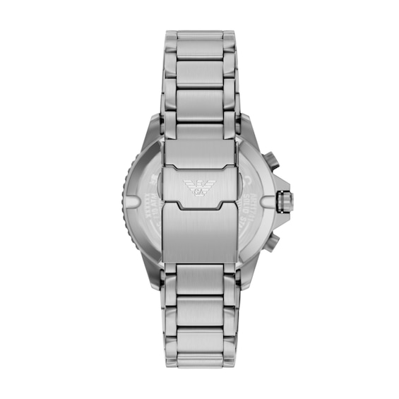 Men's Emporio Armani World Explorer Solar-Powered Chronograph Watch with Green Dial (Model: Ar11741)