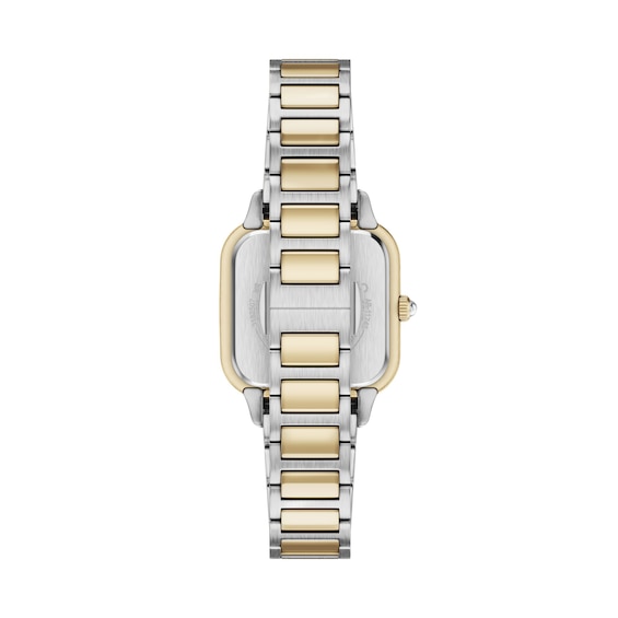 Ladies' Emporio Armani Two-Tone IP Stainless Steel Watch with Mother-of-Pearl Dial (Model: Ar11745)
