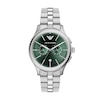 Thumbnail Image 1 of Men's Emporio Armani Stainless Steel Chronograph Watch with Green Dial (Model: AR11746)