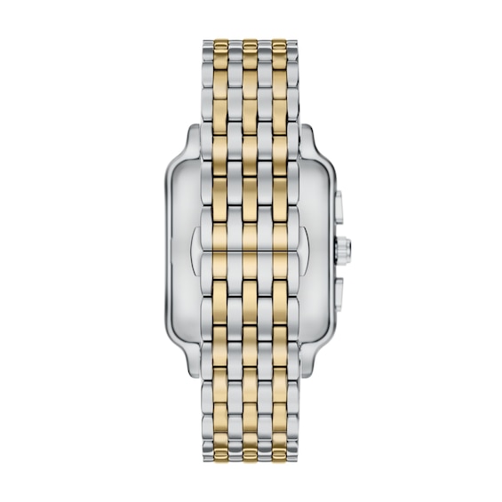 Men's Emporio Armani Two-Tone IP Stainless Steel Chronograph Watch with Silver Dial (Model: Ar11752)