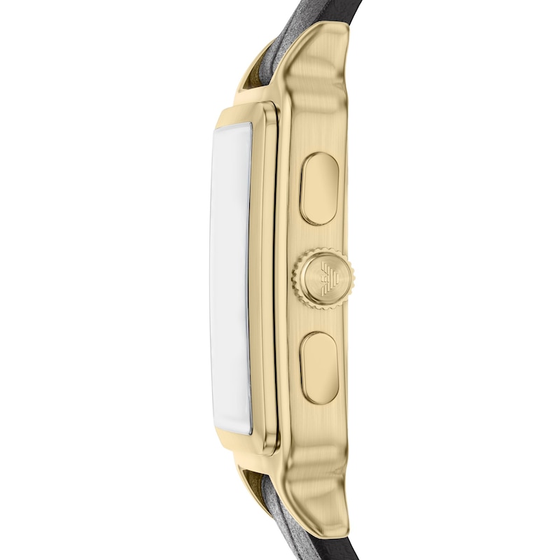 Main Image 3 of Men's Emporio Armani Gold-Tone IP Stainless Steel Chronograph Watch with Black Dial (Model: AR11753)