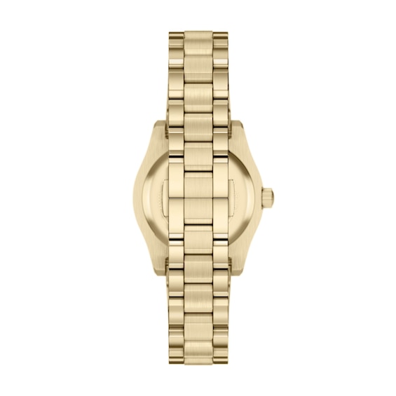 Ladies' Emporio Armani Gold-Tone IP Stainless Steel Watch with Green Malachite Dial (Model: Ar11761)