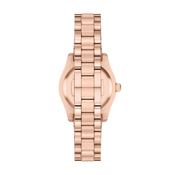 Ladies' Emporio Armani Rose-Tone IP Stainless Steel Watch with Mother-of-Pearl Dial (Model: Ar11762)