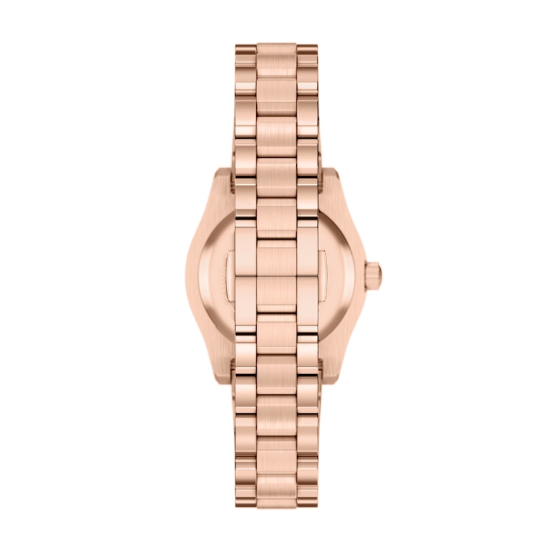 Main Image 5 of Ladies' Emporio Armani Rose-Tone IP Stainless Steel Watch with Mother-of-Pearl Dial (Model: AR11762)