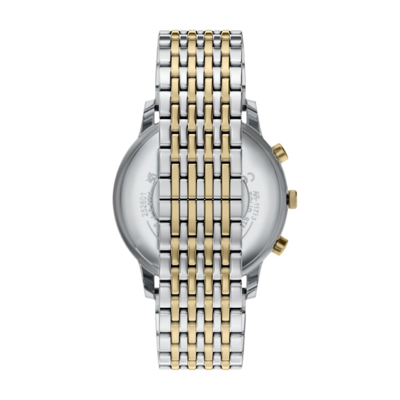 Men's Emporio Armani Two-Tone IP Stainless Steel Chronograph Watch with Gray Dial (Model: Ar11773)
