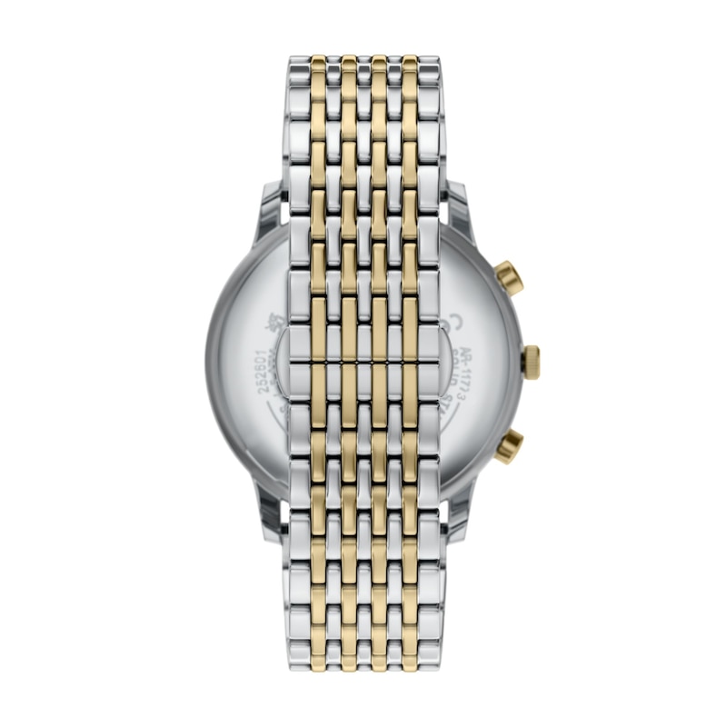 Main Image 5 of Men's Emporio Armani Two-Tone IP Stainless Steel Chronograph Watch with Gray Dial (Model: AR11773)