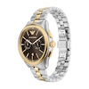 Thumbnail Image 4 of Men's Emporio Armani Two-Tone IP Stainless Steel Chronograph Watch Set with Brown Dial (Model: AR80084SET)
