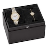 Thumbnail Image 6 of Ladies' Emporio Armani Two-Tone IP Stainless Steel Watch Set with Mother-of-Pearl Dial (Model: AR80086SET)