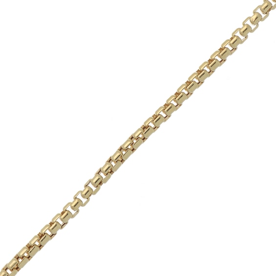 2.6mm Rounded Box Chain Necklace in Hollow 10K Gold - 22"