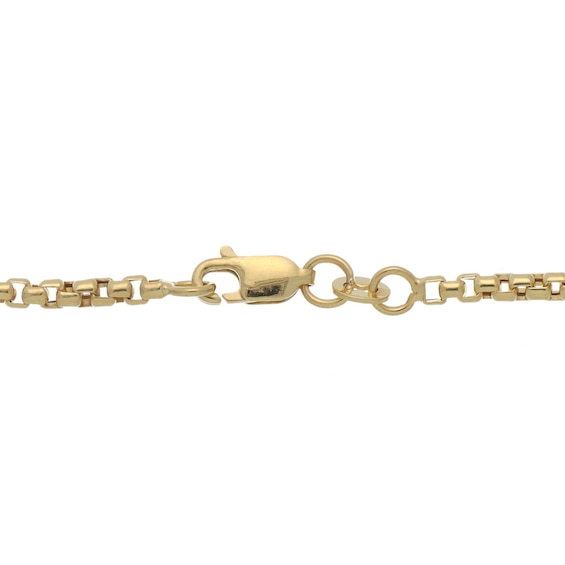 2.6mm Rounded Box Chain Necklace in Hollow 10K Gold - 22"