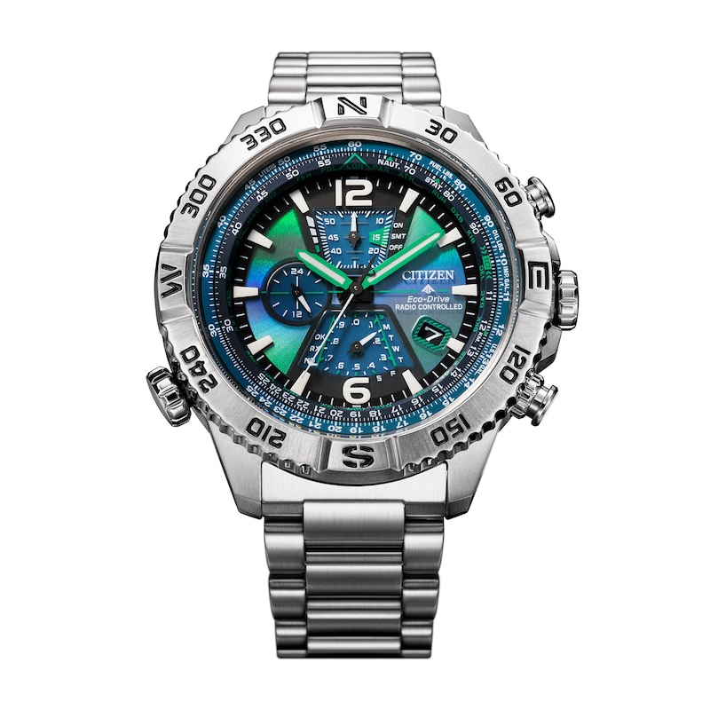 Main Image 4 of Men's Citizen Limited Edition Promaster Navihawk A-T Chronograph Stainless Steel Watch (Model: AT8220-55W)