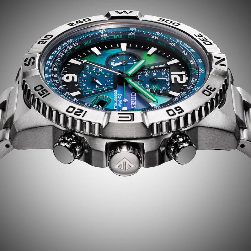 Main Image 6 of Men's Citizen Limited Edition Promaster Navihawk A-T Chronograph Stainless Steel Watch (Model: AT8220-55W)