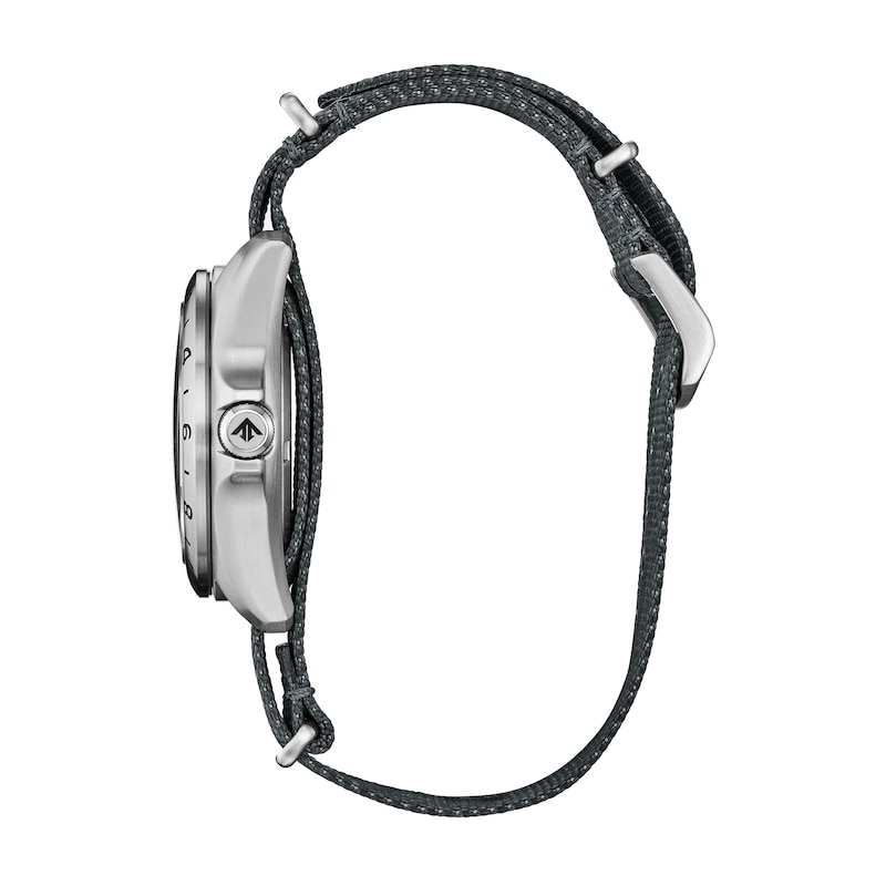 Main Image 2 of Men's Citizen Promaster Eco-Drive® Stainless Steel Watch with Navy Blue Dial and Gray Nylon Strap (Model: BJ7150-09L)