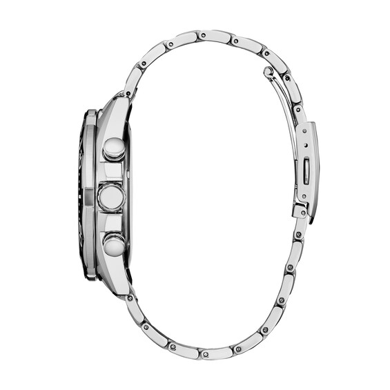 Men's Citizen Endeavor Chronograph Eco-Drive® Stainless Steel Watch with White Dial (Model: Ca4730-59A)