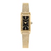 Thumbnail Image 1 of Ladies' Citizen Fio Eco-Drive® Gold-Tone IP Watch with Black Dial (Model: EG7128-59E)