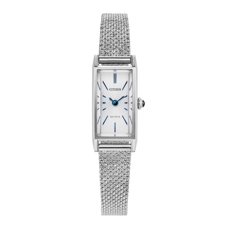 Main Image 1 of Ladies' Citizen Fio Eco-Drive® Stainless Steel Watch with White Dial (Model: EG7120-51A)