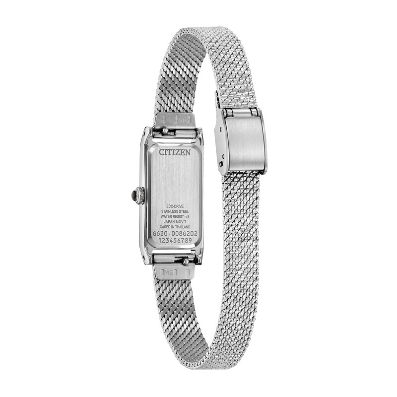 Main Image 3 of Ladies' Citizen Fio Eco-Drive® Stainless Steel Watch with White Dial (Model: EG7120-51A)