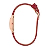 Thumbnail Image 2 of Ladies' Citizen Fio Eco-Drive® Rose-Tone IP Stainless Steel Watch with Red Leather Strap (Model: EG7123-01A)