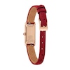 Thumbnail Image 3 of Ladies' Citizen Fio Eco-Drive® Rose-Tone IP Stainless Steel Watch with Red Leather Strap (Model: EG7123-01A)