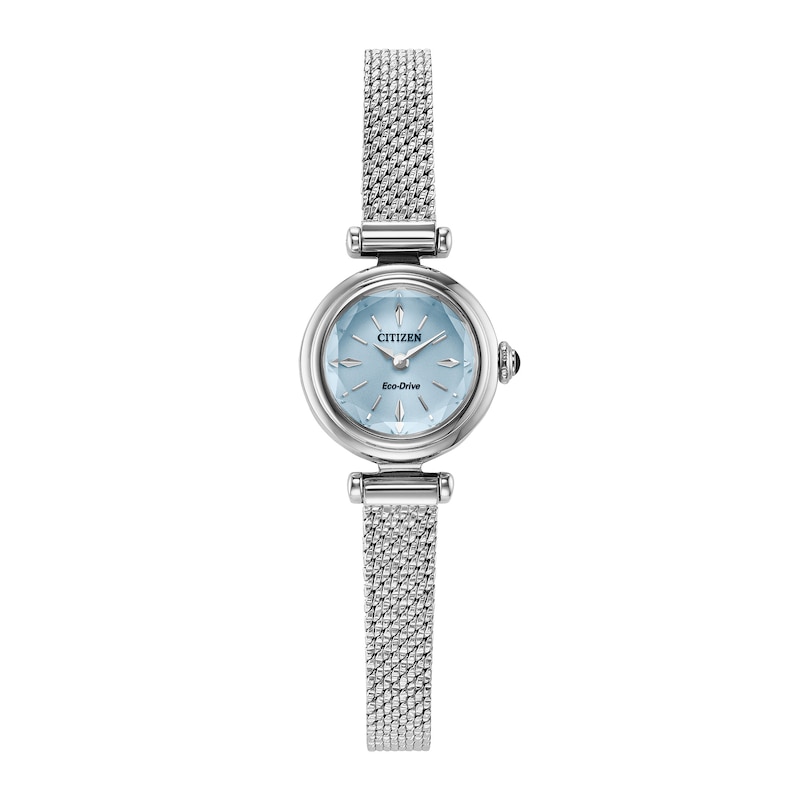 Main Image 1 of Ladies' Citizen Fio Eco-Drive® Stainless Steel Watch with Light Blue Dial (Model: EG7081-51L)