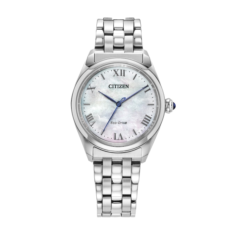 Main Image 1 of Ladies' Citizen L Classic Eco-Drive® Stainless Steel Watch with Mother-of-Pearl Dial (Model: EM1140-80D)