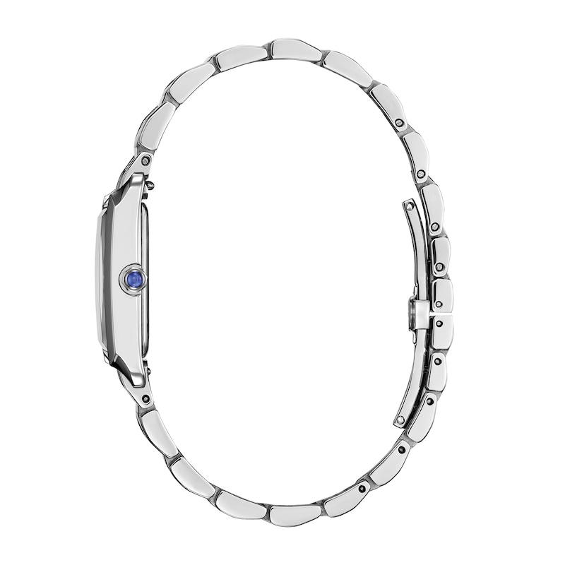 Main Image 2 of Ladies' Citizen L Biana Eco-Drive® Stainless Steel Watch with White Dial (Model: EW5620-55A)