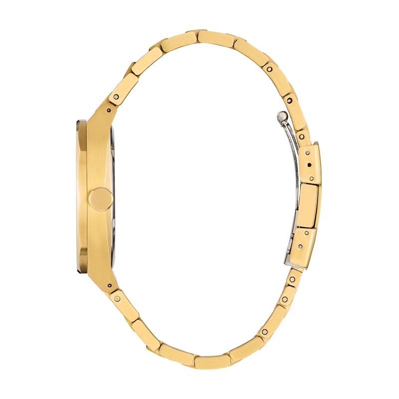 Main Image 2 of Men's Citizen Sport Luxury Eco-Drive® Gold-Tone IP Stainless Steel Watch with Blue Dial (Model: BM7662-59L)