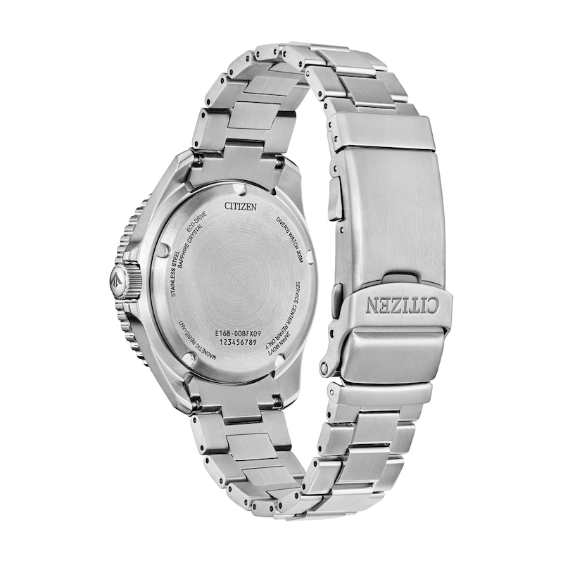 Main Image 3 of Men's Citizen Promaster Eco-Drive® Stainless Steel Watch with Black Dial (Model: BN0261-51E)