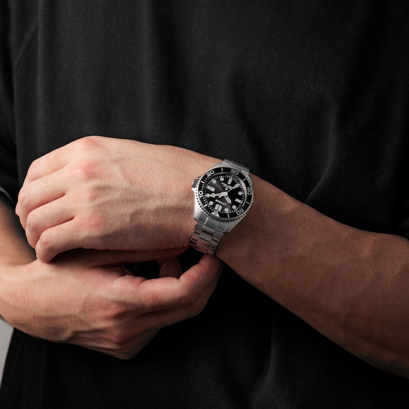 Main Image 4 of Men's Citizen Promaster Eco-Drive® Stainless Steel Watch with Black Dial (Model: BN0261-51E)