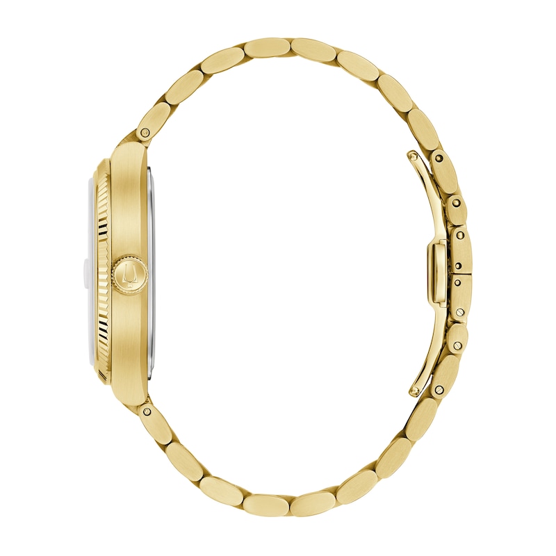 Main Image 2 of Men's Bulova Super Seville Precisionist Gold-Tone IP Watch with Black Dial (Model: 97B246)