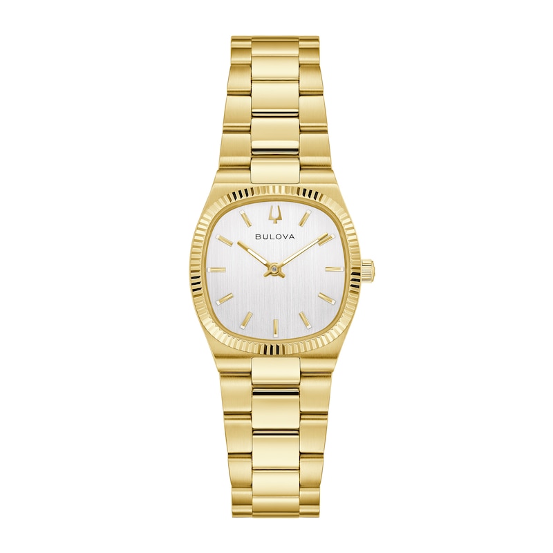 Main Image 1 of Ladies' Bulova Super Seville Mini Gold-Tone IP Stainless Steel Watch with Silver Dial (Model: 97L189)