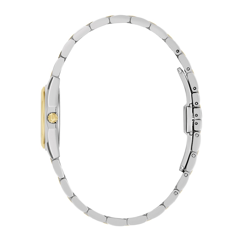 Main Image 2 of Ladies' Bulova Surveyor Two-Tone IP Stainless Steel Watch with White Dial (Model: 98L331)