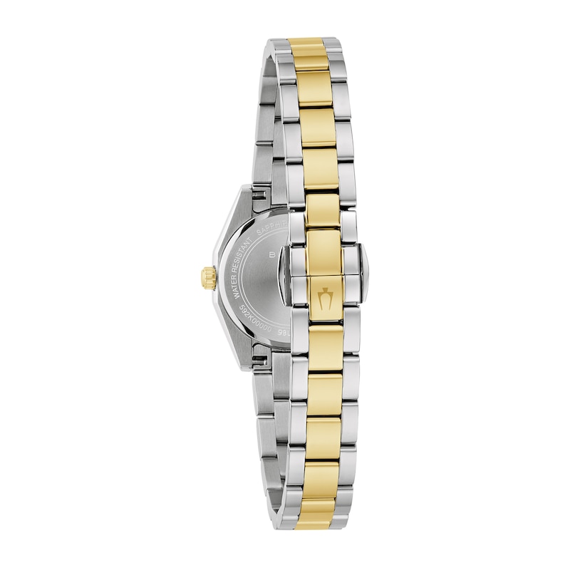 Main Image 3 of Ladies' Bulova Surveyor Two-Tone IP Stainless Steel Watch with White Dial (Model: 98L331)