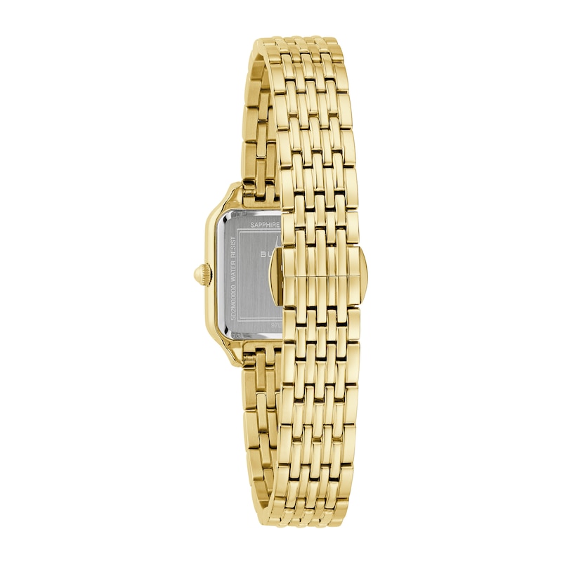 Main Image 3 of Ladies' Bulova Sutton Gold-Tone IP Stainless Steel Watch with Champagne Dial (Model: 97L191)