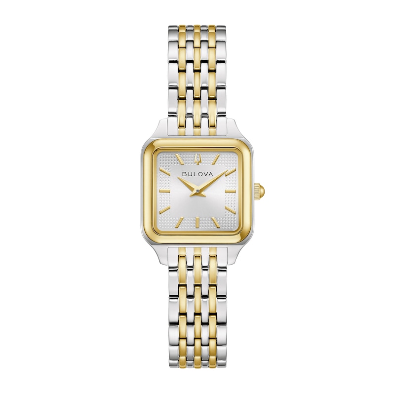 Main Image 1 of Ladies' Bulova Sutton Two-Tone IP Stainless Steel Watch with Silver Dial (Model: 98L330)