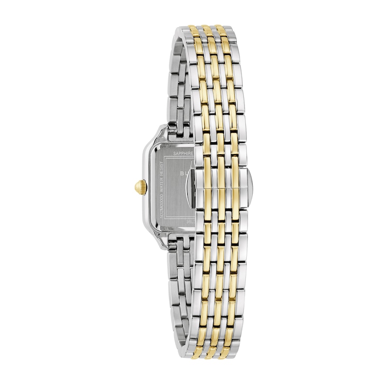 Main Image 3 of Ladies' Bulova Sutton Two-Tone IP Stainless Steel Watch with Silver Dial (Model: 98L330)