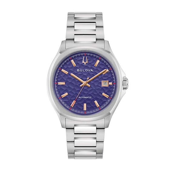 Men's Bulova Tony Bennett Stainless Steel Watch with Purple Dial (Model: 96B484)
