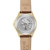 Thumbnail Image 4 of Men's Bulova Tony Bennett Gold-Tone IP Watch with Brown Dial and Brown Leather Strap (Model: 97B244)