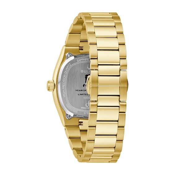 Men's Bulova Super Seville Year of the Horse Limited-Edition Gold-Tone Ion-Plated Stainless Steel Watch (Model: 97B242)