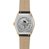 Thumbnail Image 4 of Men's Bulova Frank Sinatra Gold-Tone IP Stainless Steel Watch with Beige Dial and Black Leather Strap (Model: 97B243)