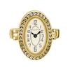 Thumbnail Image 1 of Ladies' Bulova Archive Gold-Tone IP Stainless Steel Ring Watch with Ivory Dial (Model: 97L188)