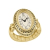 Thumbnail Image 4 of Ladies' Bulova Archive Gold-Tone IP Stainless Steel Ring Watch with Ivory Dial (Model: 97L188)