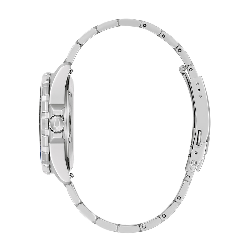 Main Image 2 of Men's Bulova Marine Star Series B Stainless Steel Watch with Blue Dial (Model: 98B466)