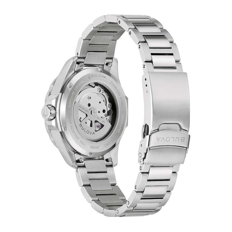 Main Image 3 of Men's Bulova Marine Star Series B Two-Tone IP Stainless Steel Watch with Green Dial (Model: 98B467)