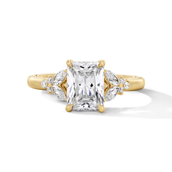 Vera Wang Love Collection 1-7/8 CT. T.w. Radiant-Cut Certified Lab-Grown Diamond Engagement Ring in 14K Gold (F/Vs2)