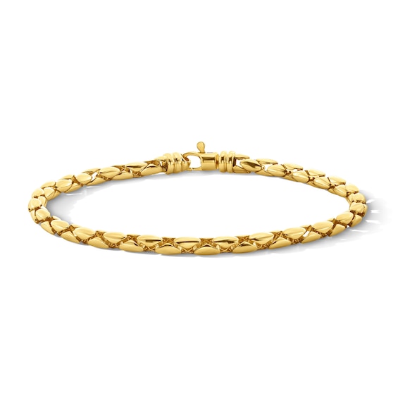 4.0mm Snake Chain Bracelet in Sterling Silver with 10K Gold Plate - 8.0"