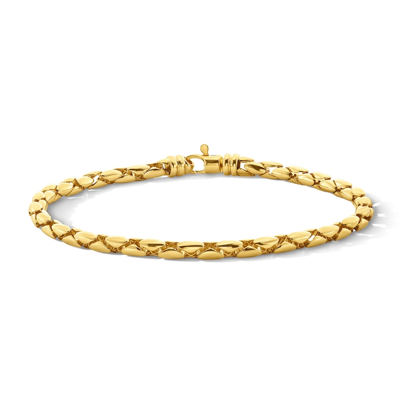 Main Image 1 of 4.0mm Snake Chain Bracelet in Sterling Silver with 10K Gold Plate - 8.0"